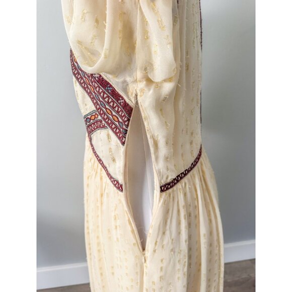 Free People Cream and Brown Midi Dress - Picture 14 of 15